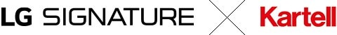 Logotypen över samarbetet mellan LG SIGNATURE och Kartell.