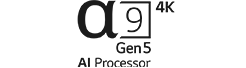 Logotyp för a9 gen5 4K AI-processor