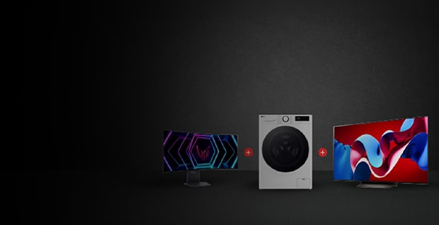 LG:s bästa paketerbjudande med en gamingskärm, tvättmaskin och OLED-TV. Köp LG-produkter tillsammans och spara!