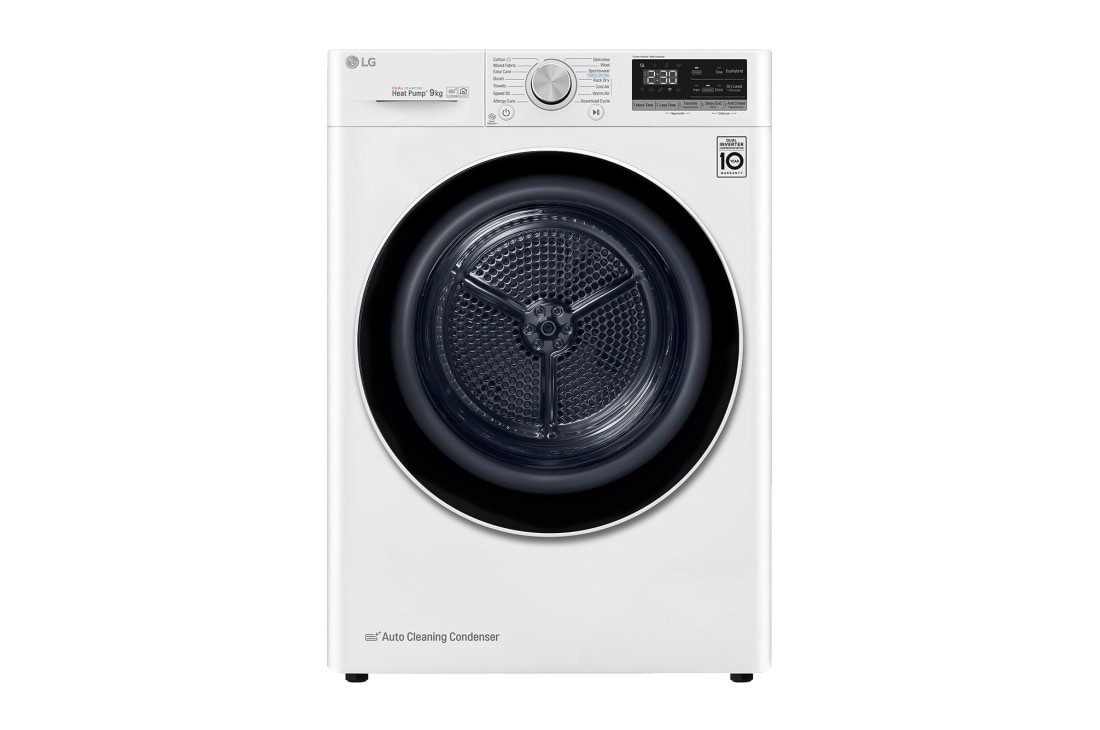 Kurutma Makinesi 9 Kg Çift İnverter Kurutucu ThinQ Wi-Fi Enerji Sınıfı A+++(-%10) Beyaz