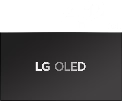 LG OLED'in her boyutu, en küçüğünden en büyüğüne kadar ekran boyutunda görünür.