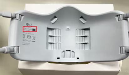 口罩型空氣清淨機本體內側 