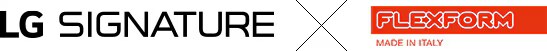 LG SIGNATURE 與 Flexform 的Logo