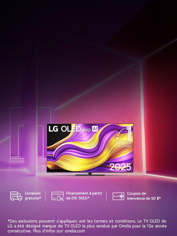 Vivez l’action en OLED : Économisez 5 % sur les téléviseurs LG OLED