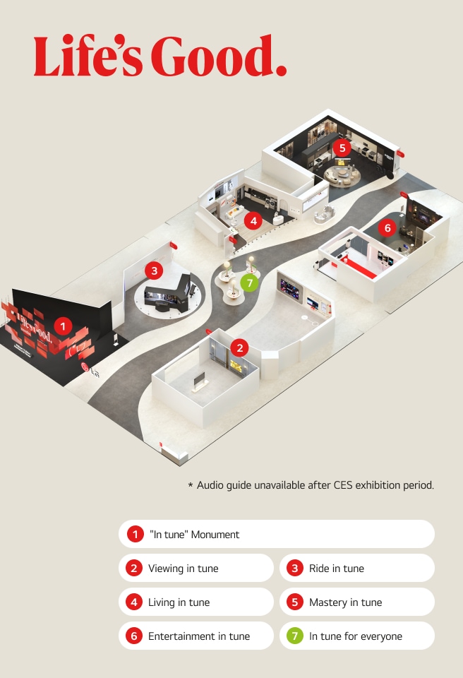 CES 2025 LG booth map