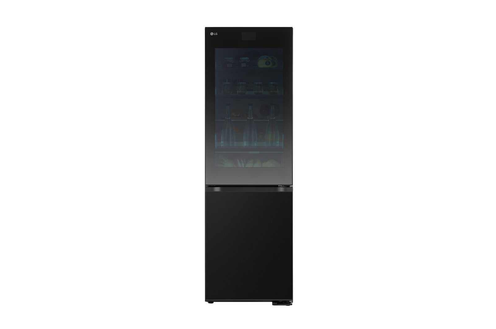 LG Kühl-Gefrierkombination mit InstaView® (C, 349L, 186 cm hoch) mit 4,3 Zoll Touch LCD Display & veränderbaren Farben | GBG7190CEV, GBG7190CEV