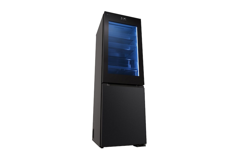 LG Kühl-Gefrierkombination mit InstaView® (C, 349L, 186 cm hoch) mit 4,3 Zoll Touch LCD Display & veränderbaren Farben | GBG7190CEV, GBG7190CEV