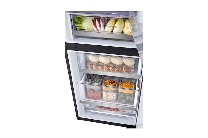 LG Kühl-Gefrierkombination mit InstaView® (C, 349L, 186 cm hoch) mit 4,3 Zoll Touch LCD Display & veränderbaren Farben | GBG7190CEV, GBG7190CEV