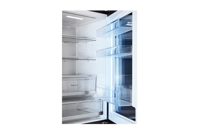 LG Kühl-Gefrierkombination mit InstaView® (C, 349L, 186 cm hoch) mit 4,3 Zoll Touch LCD Display & veränderbaren Farben | GBG7190CEV, GBG7190CEV