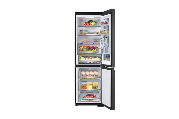 LG Kühl-Gefrierkombination mit InstaView® (C, 349L, 186 cm hoch) mit 4,3 Zoll Touch LCD Display & veränderbaren Farben | GBG7190CEV, GBG7190CEV