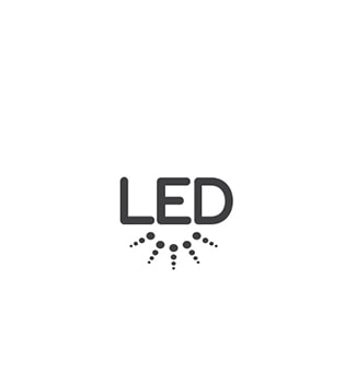 Icona dell'illuminazione LED