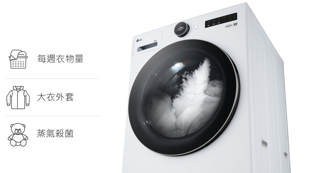 上置滾筒TrueSteam™蒸氣洗