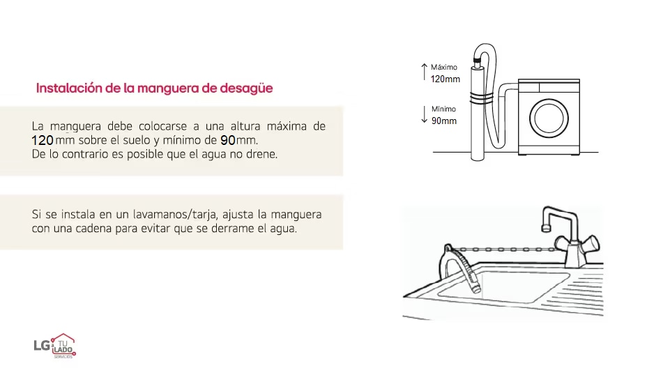 Guía de instalación lavadora Guía de instalación lavadora