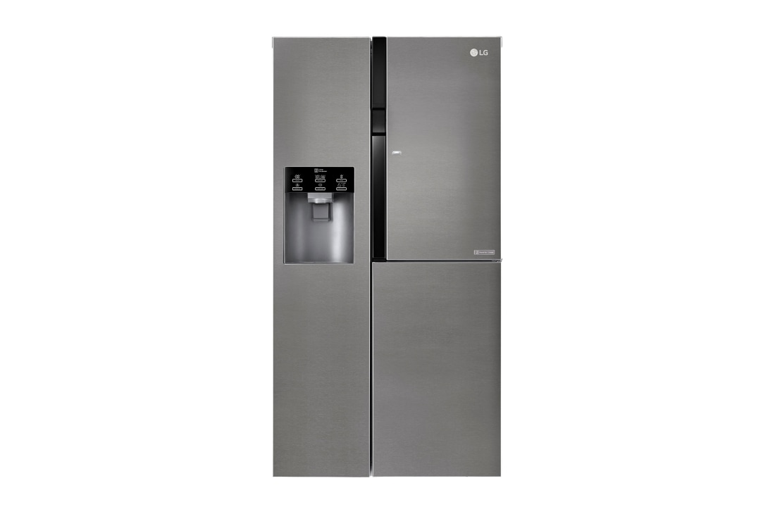 LG Americká chladnička LG | Door-in-Door™ | F | Hrubý objem 663 l | 419 kWh/rok | Lineární invertorový kompresor | Total No Frost | Multi-Air Flow™ | Vnější LED displej, GSJ361DIDV