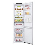 LG ﻿Kombinovaná chladnička | D | Hrubý objem 419 l | 215 kWh/rok | LG Lineární invertorový kompresor | LG Total No Frost | DoorCooling+™ | Vnitřní LED displej | Smart Diagnosis™, GBB62SWGFN, thumbnail 3