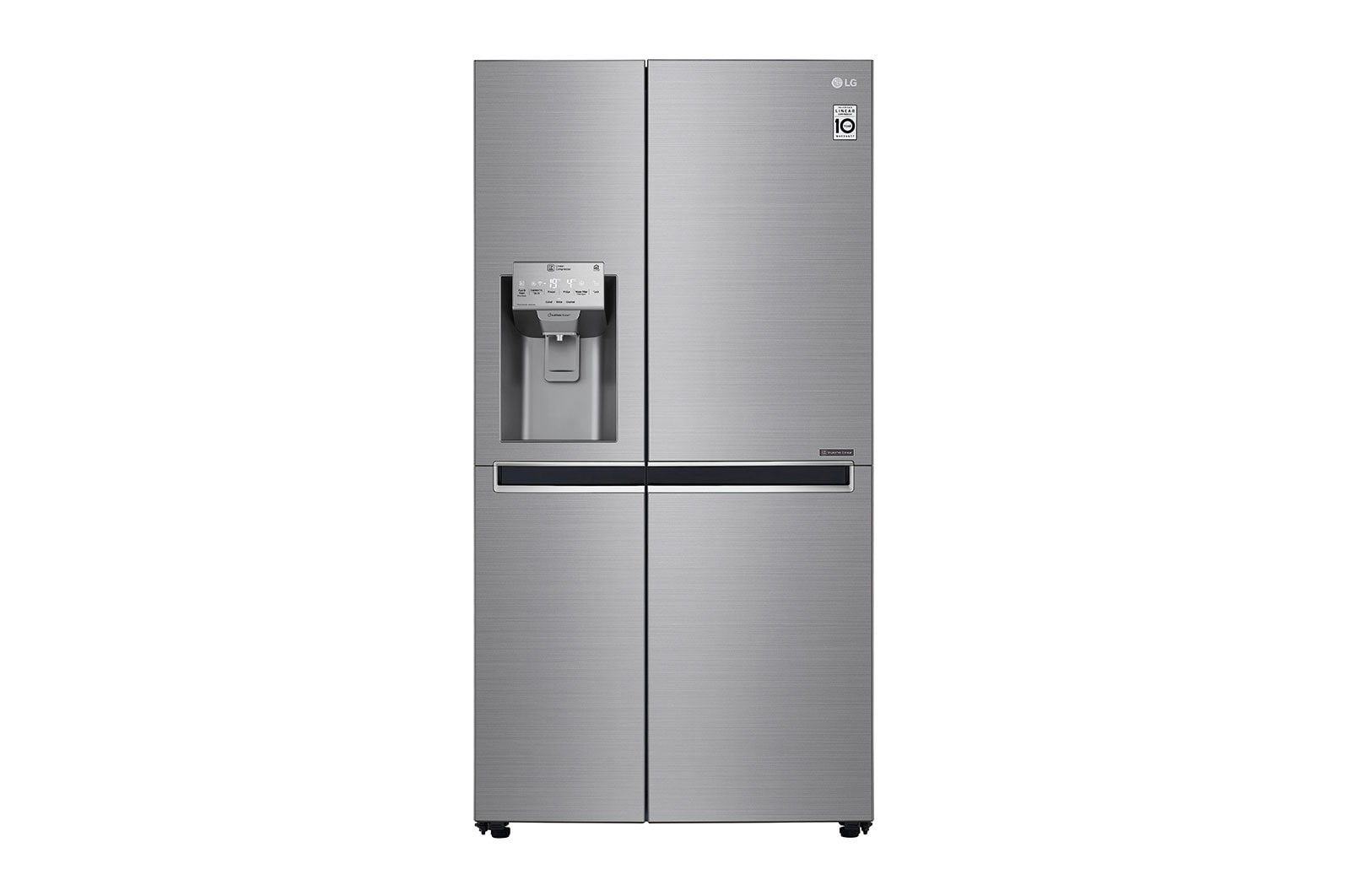 LG Americká chladnička | F | Hrubý objem 688 l | 431 kWh/rok | LG Lineární invertorový kompresor | LG Total No Frost  | Multi-Air Flow™ | Vnější LED displej | Nápojový automat | Pure N Fresh™ | ThinQ™ + WiFi, GSL960PZVZ