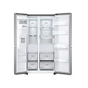LG Americká chladnička | E (v rozsahu A až G) | Hrubý objem 674 l | 350 kWh / rok | Americká chladnička | LG Lineární kompresor | Multi Air Flow | AI Smart Learner | Door cooling |Deodorizer, pohled na madlo, GSLV90PZAE, thumbnail 3
