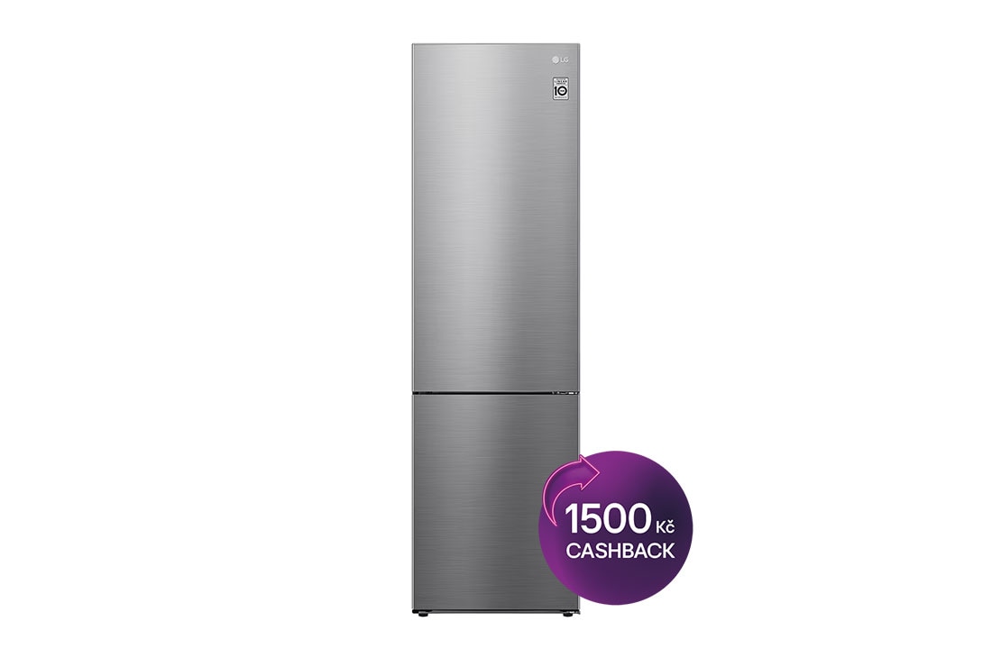 LG Kombinovaná chladnička LG | A | 384 l | Lineární kompresor | DoorCooling+™, GBP62PZNAC, GBP62PZNAC