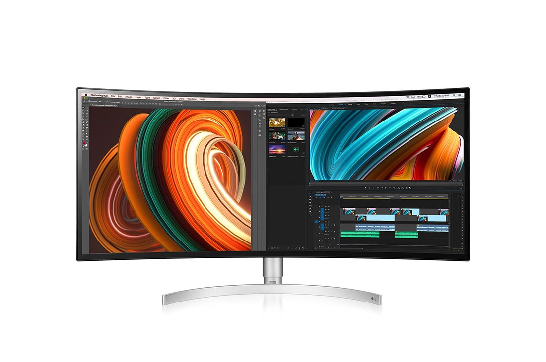 LG 34'' | UltraWide™ zakřivený monitor | 21:9 | WQHD | IPS Displej | HDR 10 | Reproduktory | USB Type-C, 34WK95C-W