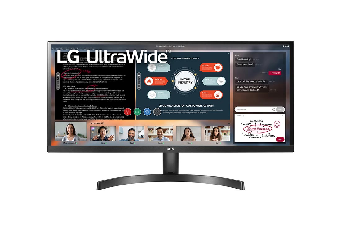 LG 29'' | UltraWide™ monitor | 21:9 | FHD | IPS Displej | HDR 10 | AMD FreeSync™, 29WL50S-B, thumbnail 0