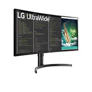 LG 35'' LG UWHD monitor s VA displejem., Perspektivní pohled, 35WN75C-B, thumbnail 4