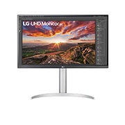 LG 27'' UHD 4K IPS monitor s VESA DisplayHDR™ 400, pohled zepÅ™edu, 27UP850N-W, thumbnail 1