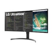 LG 35'' zakřivený monitor UltraWide™ QHD HDR VA, Boční pohled z +15 stupňů, 35WN75CN-B, thumbnail 2