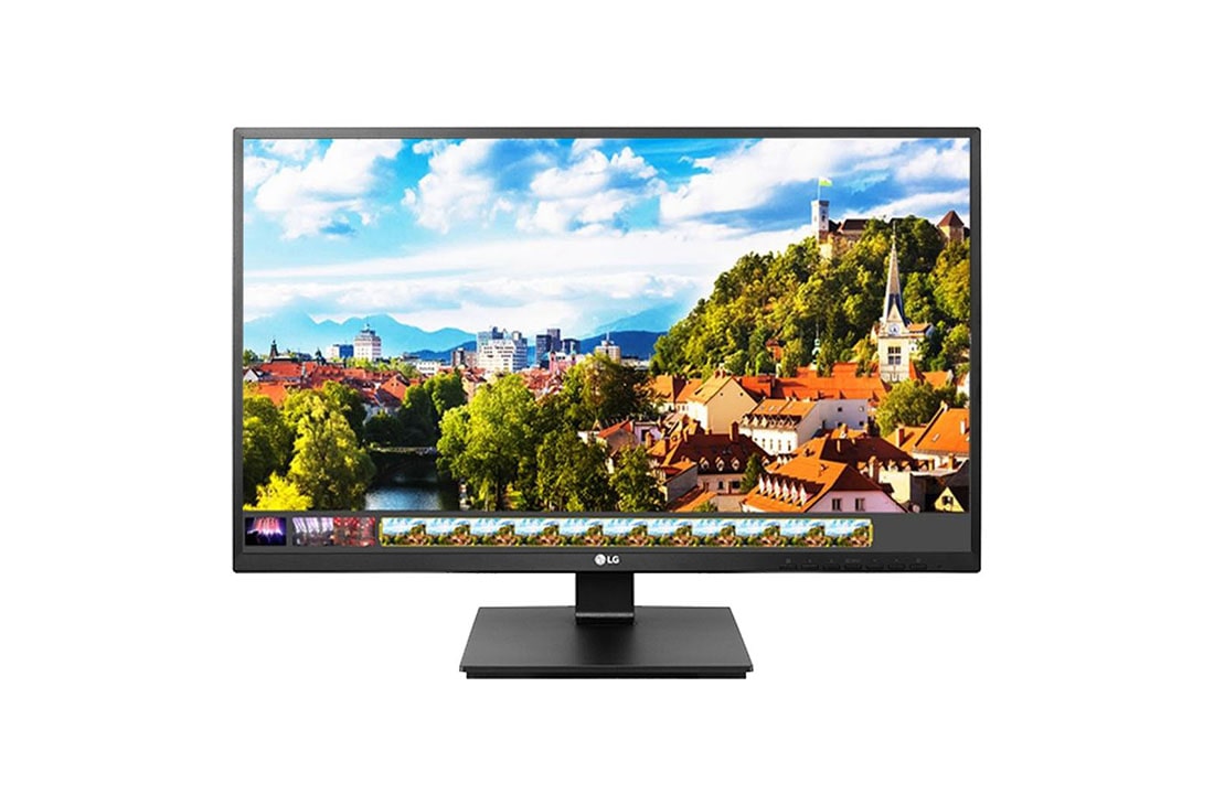 LG 24'' LG monitor s IPS displejem, Front view with inscreen image, 24BK55YP-B