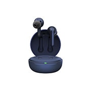 LG Bluetooth bezdrátová sluchátka | Meridian Audio | režim Ambient sound | 2 mikrofony na sluchátkách | výdrž baterie až 22 hodin  , Pohled zepředu na otevřené pouzdro a vznášející se sluchátka., TONE-FP3, thumbnail 1