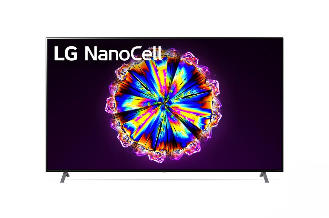 LG 86'' LG NanoCell TV, webOS Smart TV, přední pohled s obrázkem, 86NANO90