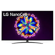 LG 55'' LG NanoCell TV, webOS Smart TV, přední pohled s obrázkem, 55NANO91, thumbnail 1