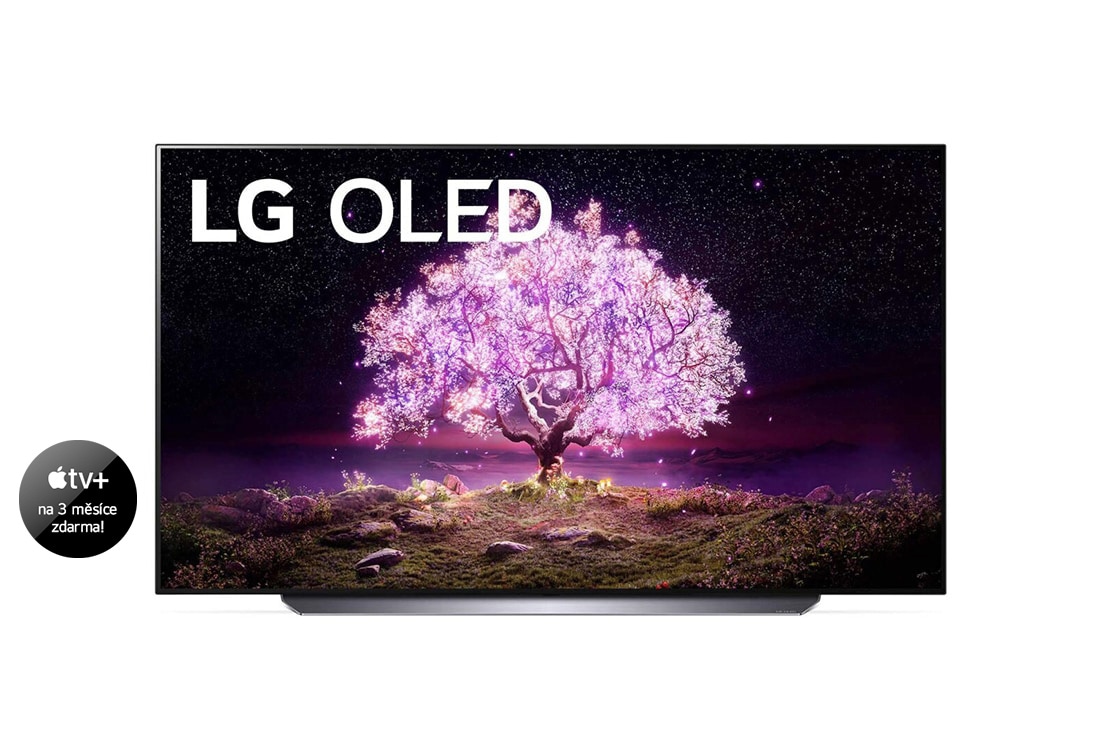 LG 77'' LG OLED TV, webOS Smart TV, front view, OLED77C11LB