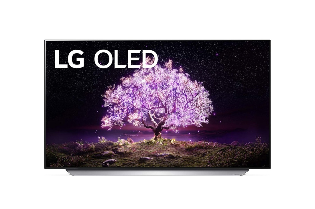 LG 55'' LG OLED TV, webOS Smart TV, front view, OLED55C12LA