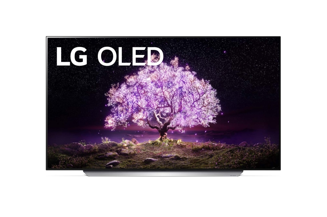 LG 65'' LG OLED TV, webOS Smart TV, front view, OLED65C12LA