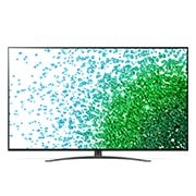 LG 55'' LG NanoCell TV, webOS Smart TV, Pohled zepředu s výplňovým obrázkem, 55NANO813PA, thumbnail 2
