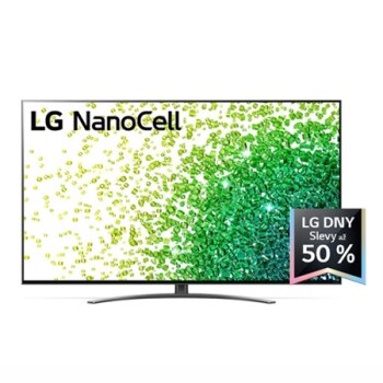 Přední pohled na LG NanoCell TV1