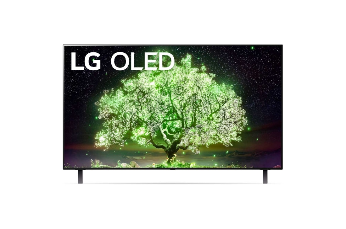 LG 48'' LG OLED TV, webOS Smart TV, front view, OLED48A13LA