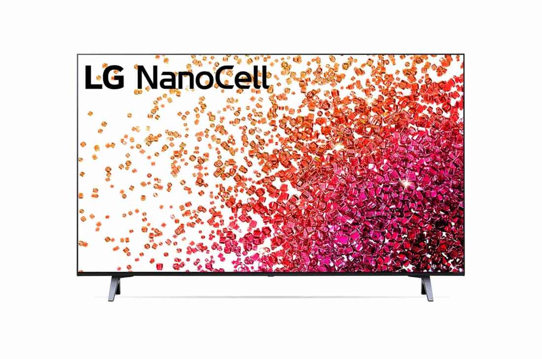 LG 50'' LG NanoCell TV, webOS Smart TV, Přední pohled na LG NanoCell TV, 50NANO753PR