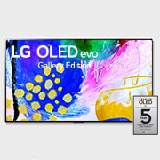 LG 83'' LG OLED TV, webOS Smart TV, front view with infill image, OLED83G23LA, thumbnail 1