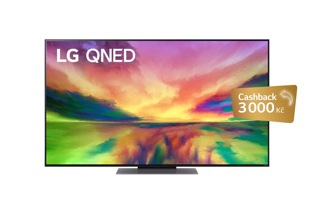 LG 55'' LG QNED TV,  Procesor α7 Gen6 AI, webOS smart TV, Přední pohled na televizor LG QNED s obrázkem výplně a logem produktu, 55QNED813RE, thumbnail 0