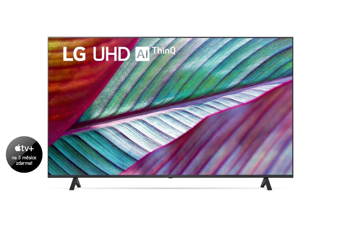 LG UHD UR78 50'' 4K Smart TV, 2023, Pohled zepředu na ultra HD televizor LG, 50UR78003LK