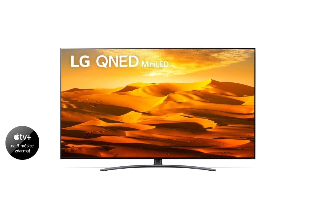 LG 75'' LG QNED TV, Procesor α7 Gen5 AI, webOS smart TV, Front view With Infill Image and Product logo, 75QNED913QE
