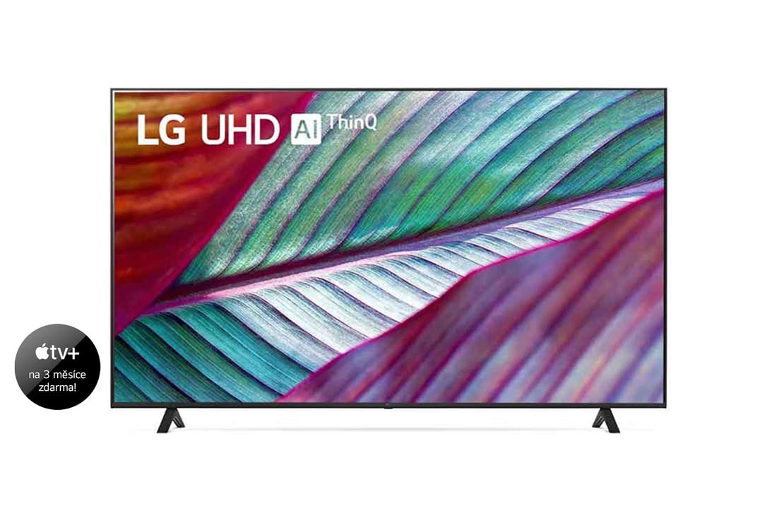 LG UHD UR76 75'' 4K Smart TV, 2023, Pohled zepředu na ultra HD televizor LG, 75UR76003LL