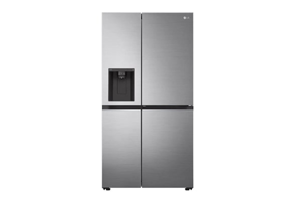 LG Door-in-Door™ GSJV91PZAE American style Fridge Freezer, 635L, Shiny Steel -E
