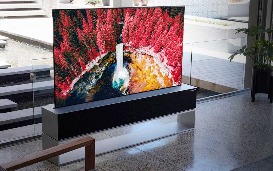 LG's rollable OLED TV displays more than 100 million self-lit pixels.