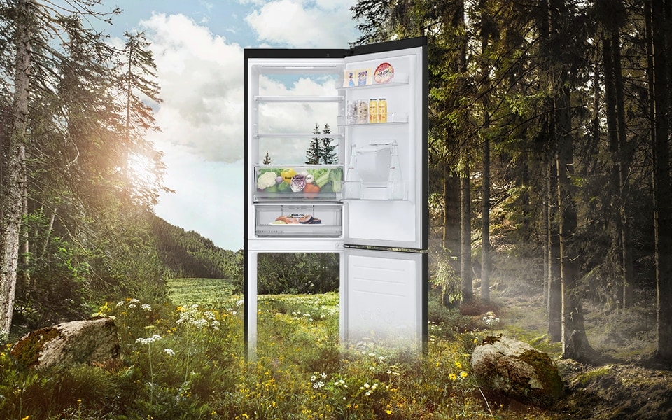 Energeticky úsporná chladnička s mrazničkou třídy A bere ohled na životní prostředí