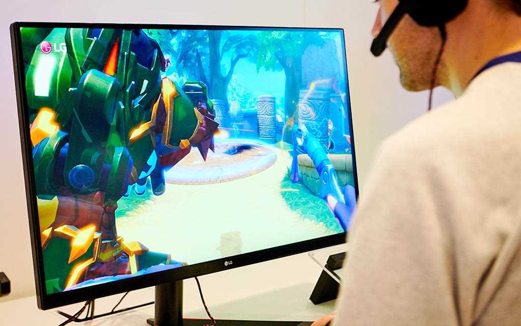 IFA 2018: A close up of the LG 32GK850G Monitor screen, on show in the gaming section of the exhibition