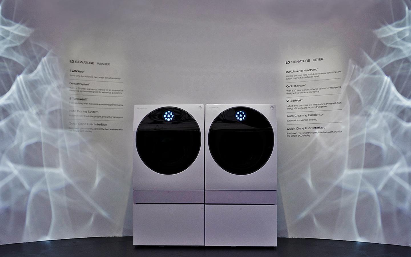 IFA 2018: The LG SIGNATURE Washer and Dryer, on show at LG's exhibition