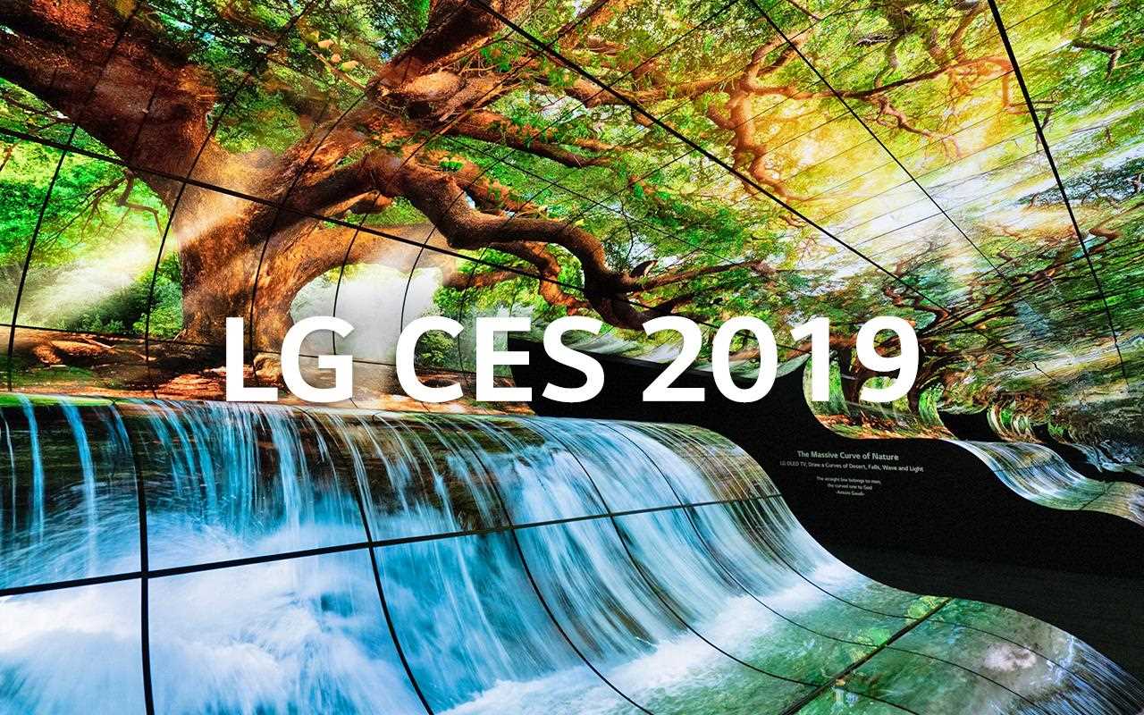 LG was one of the stars of the show at CES 2019, and this was partly thanks to their flexible panels forming three levels to recreate the most stunning waterfall scenes | More at LG MAGAZINE