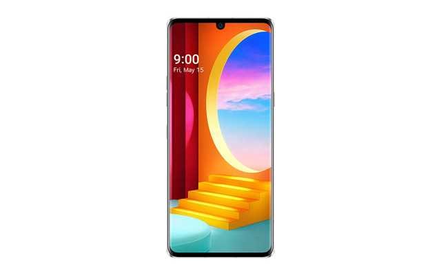 A front image of LG VELVET Aurora Silver